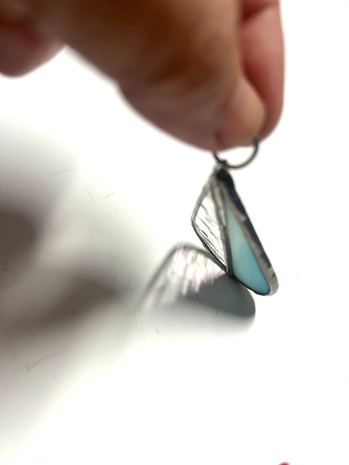 Iridescent Stained Glass Raindrop