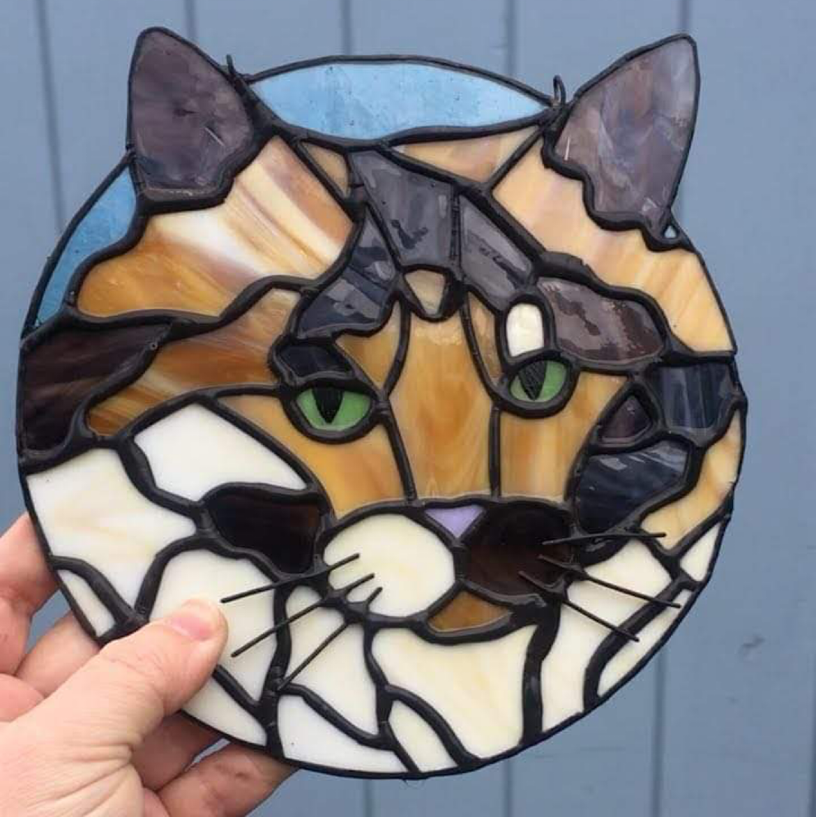 Stained Glass Pet Portrait From Photos