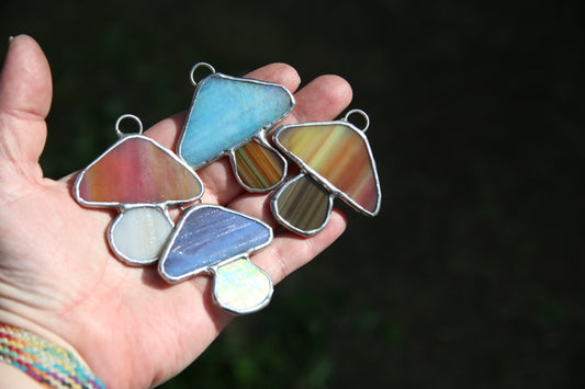 Mystery Mushroom - Stained Glass Suncatcher