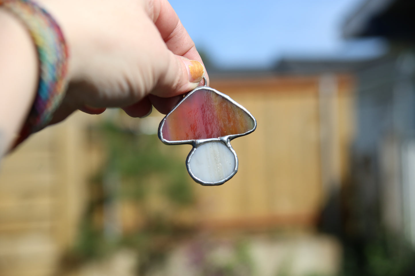 Mystery Mushroom - Stained Glass Suncatcher