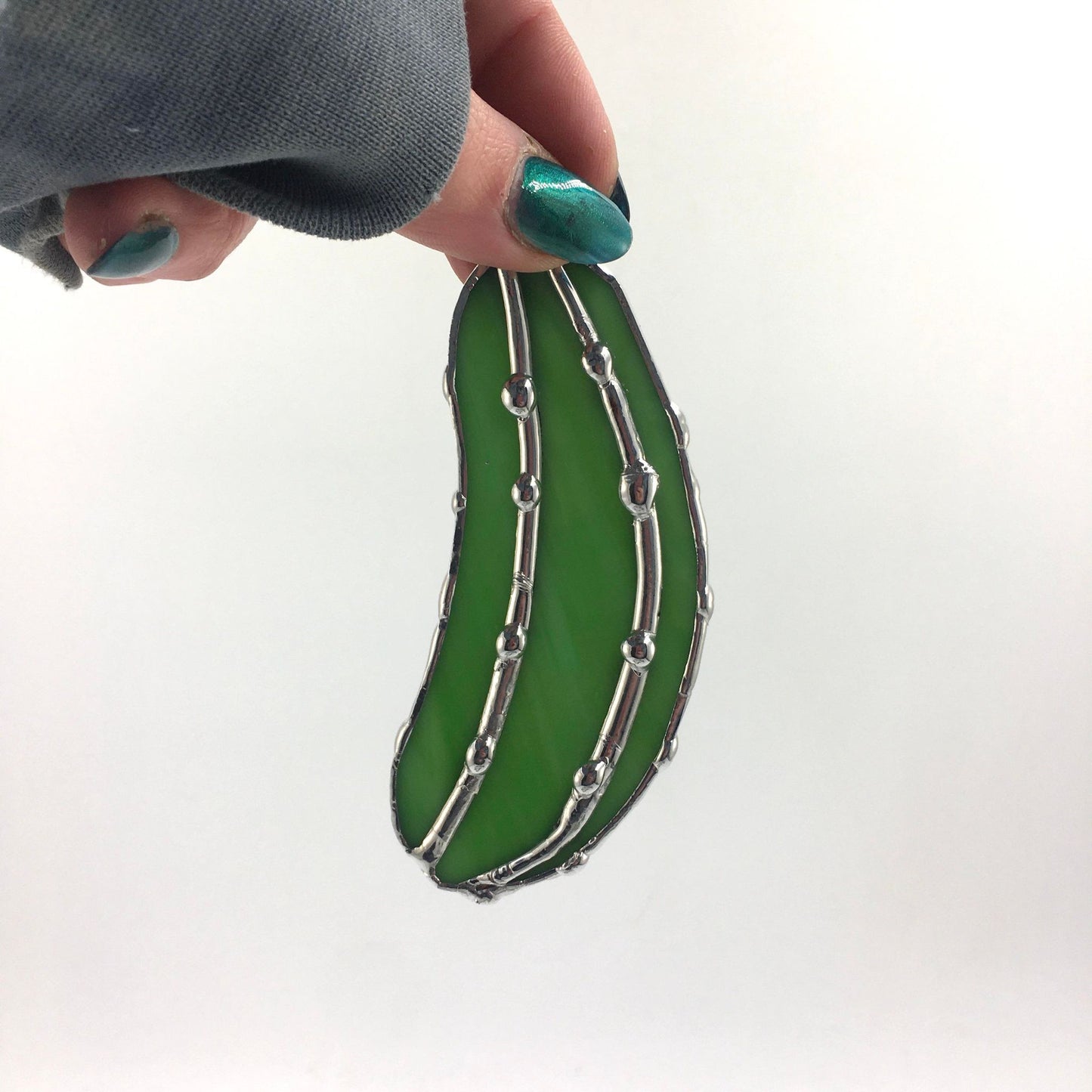 Mystery Pickle Life Sized Pickle Suncatcher