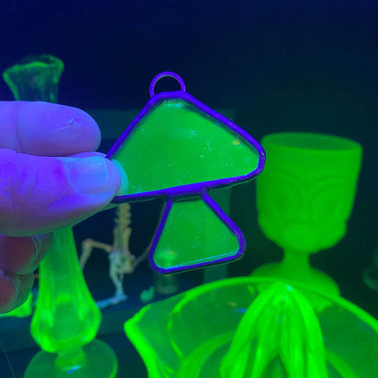 Uranium Glass Mushroom