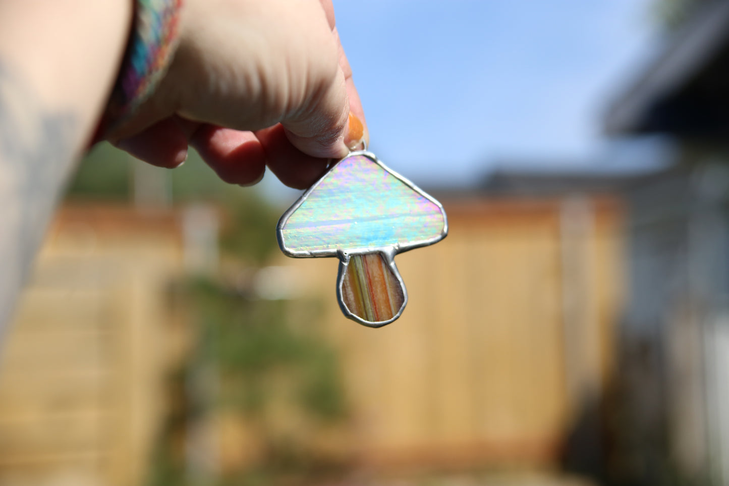 Mystery Mushroom - Stained Glass Suncatcher