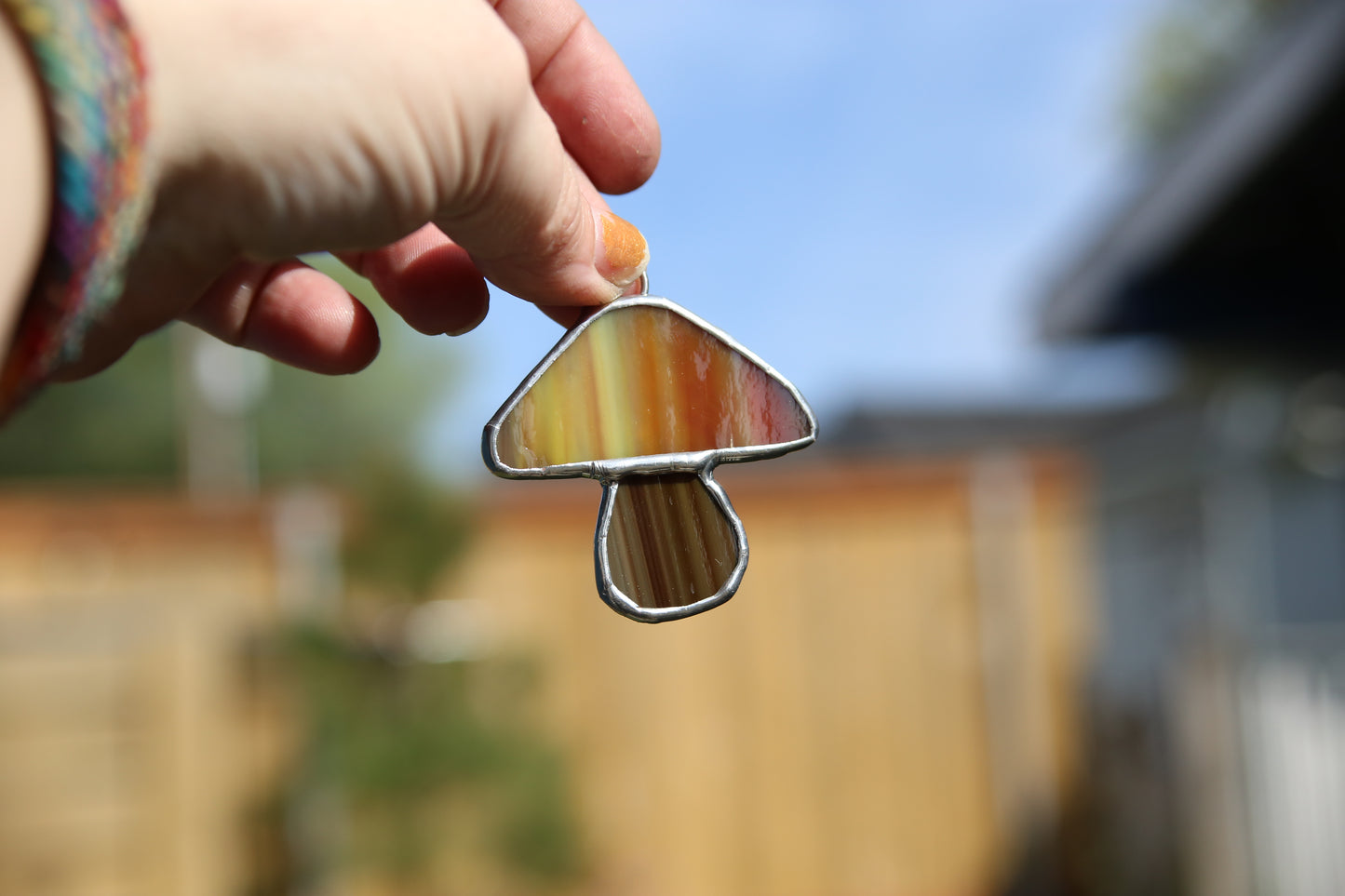 Mystery Mushroom - Stained Glass Suncatcher