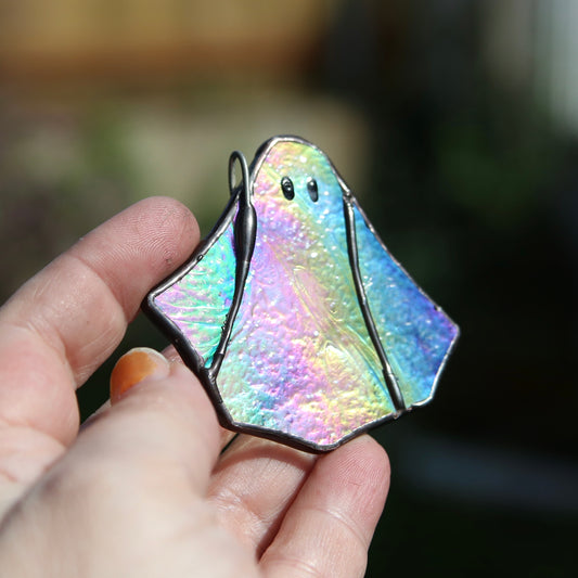 Tiny Stained Glass Ghost