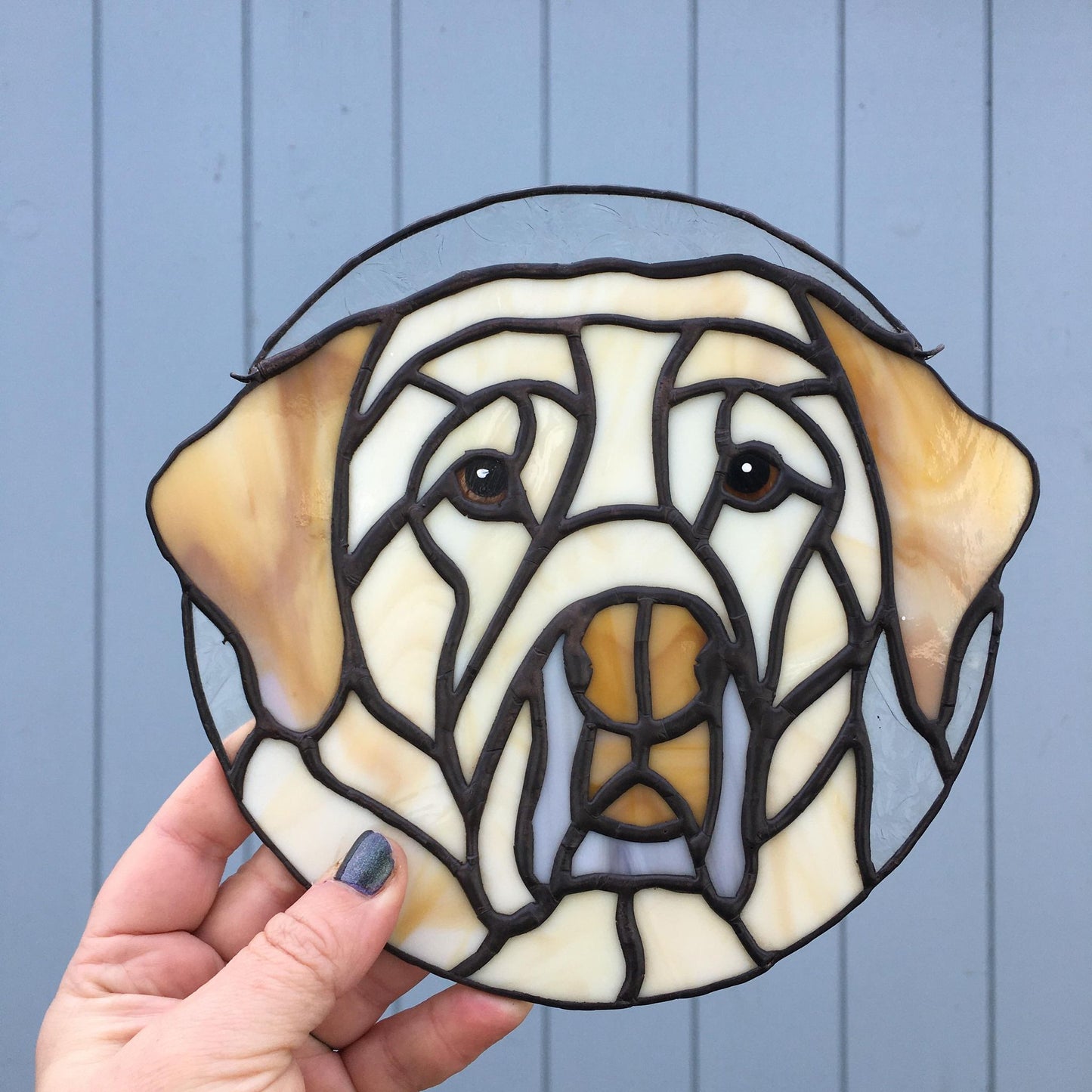 Custom Stained Glass Pet Portrait From Photos