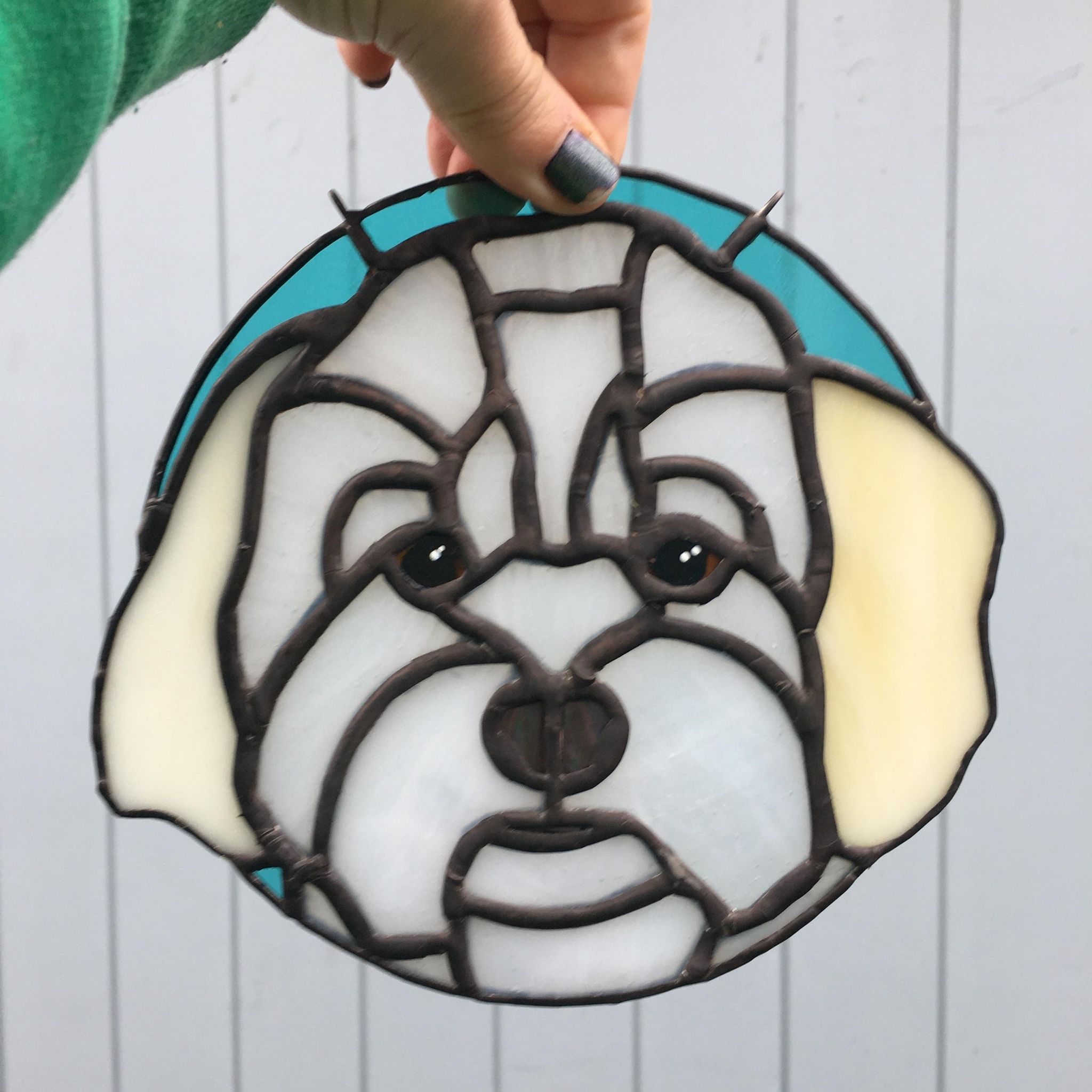 Custom Stained Glass Pet Portrait From Photos