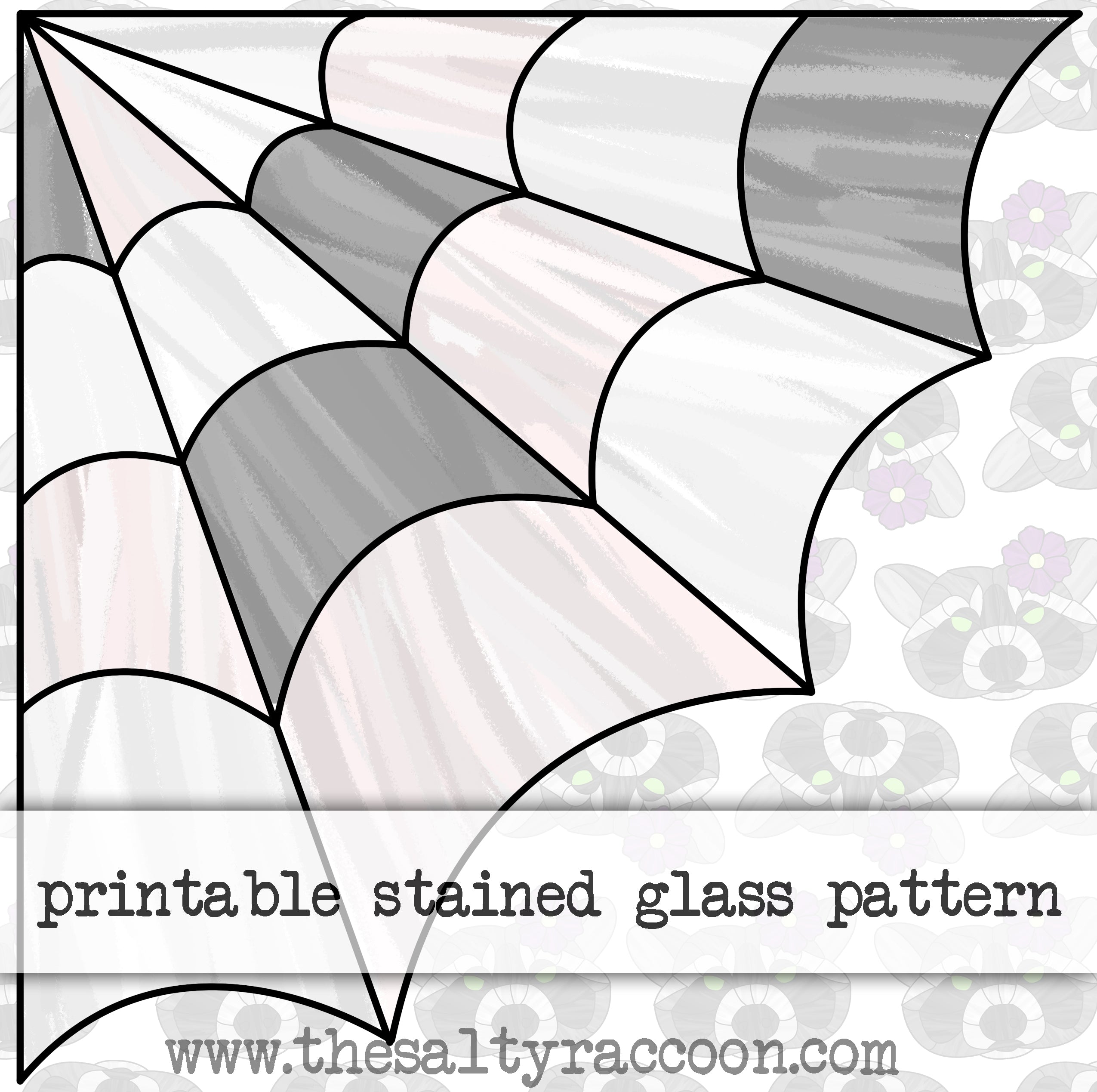Spider Web Cut Out Template